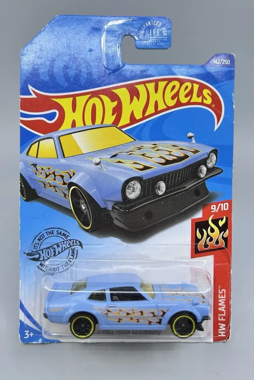 Hot Wheels Custom FORD Maverick Light Blue Kroger HW Flames 9/10 Diecast 1:64